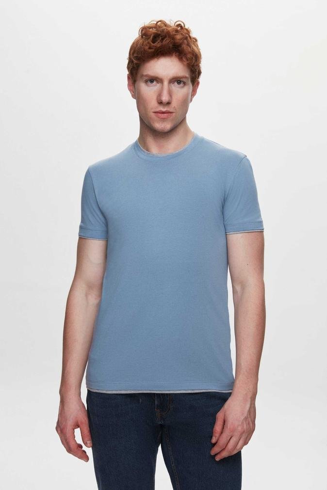 Tween Mavi %100 Pamuklu T-Shirt - 8683408786527 | Damat Tween