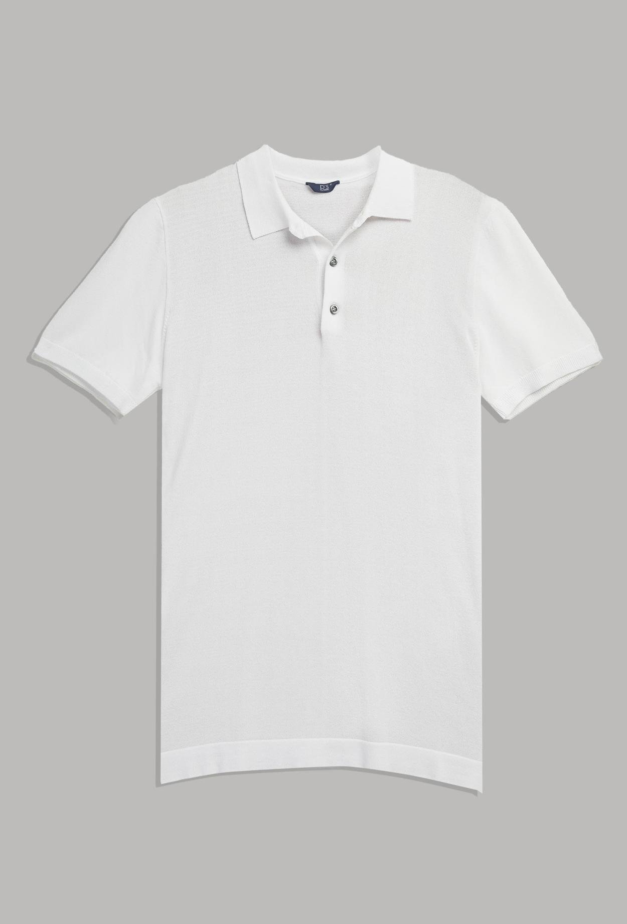 Ds Damat Slim Fit Beyaz Düz Örgü T-Shirt