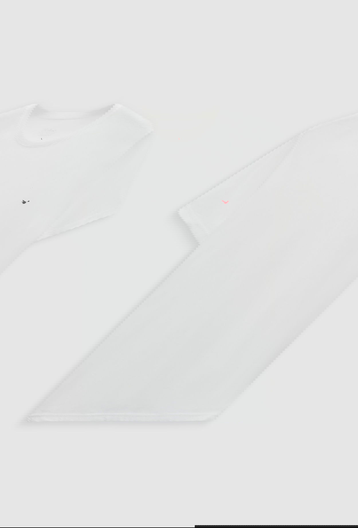 Ds Damat Regular Fit Ekru Düz Nakışlı %100 Pamuk T-Shirt