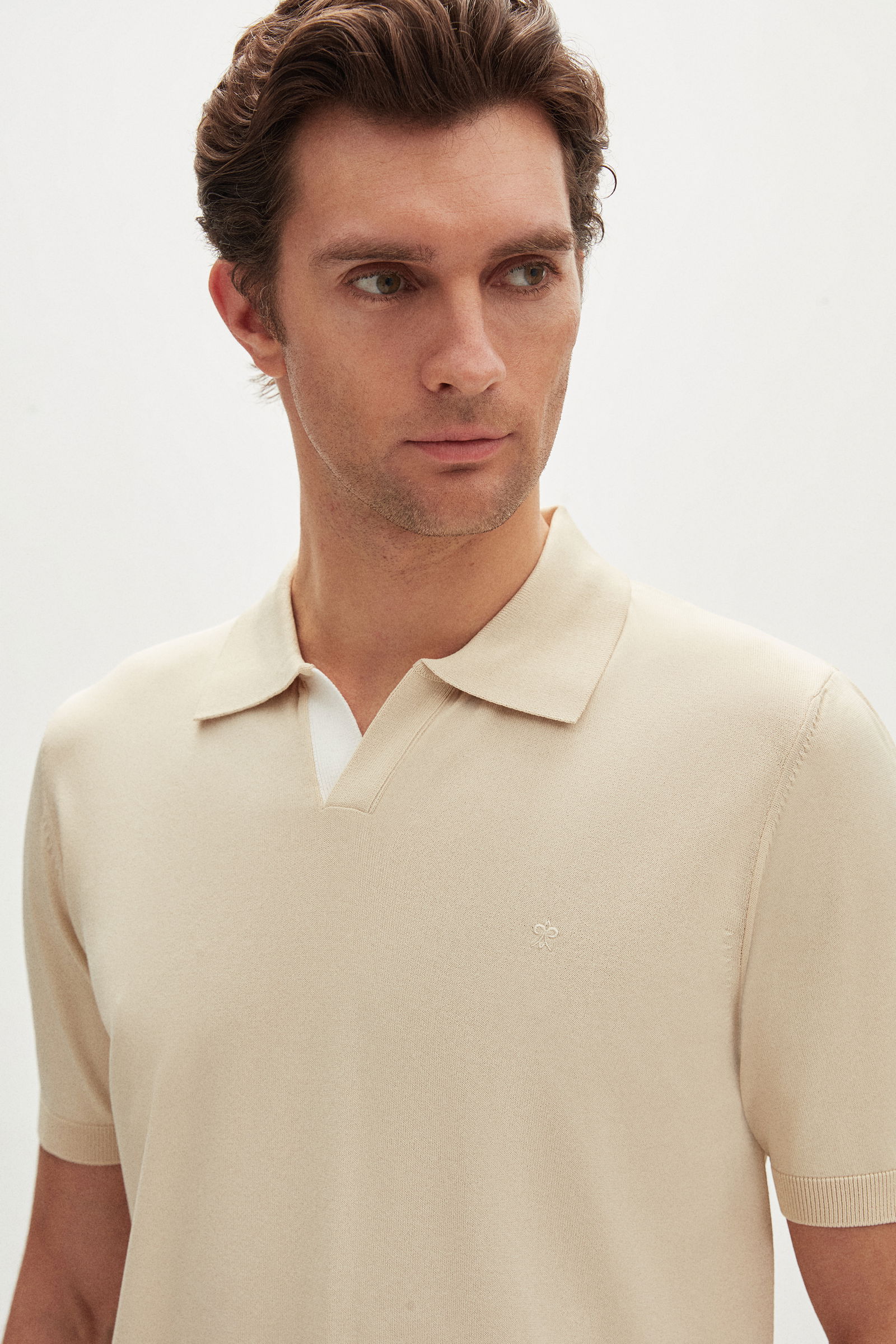 Damat Bej Polo Yaka Yazlık Triko - 8684478387041 | D'S Damat