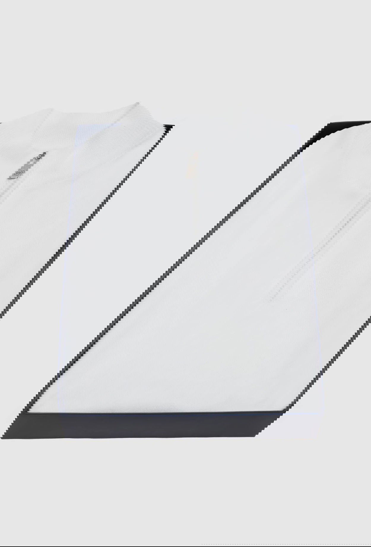 Ds Damat Slim Fit Ekru Kutulu Yarım Fermuarlı Triko Kazak