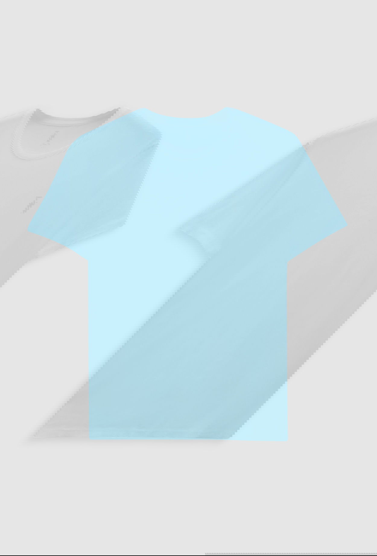 Twn Slim Fit Aqua Düz Kabartma Baskılı T-Shirt