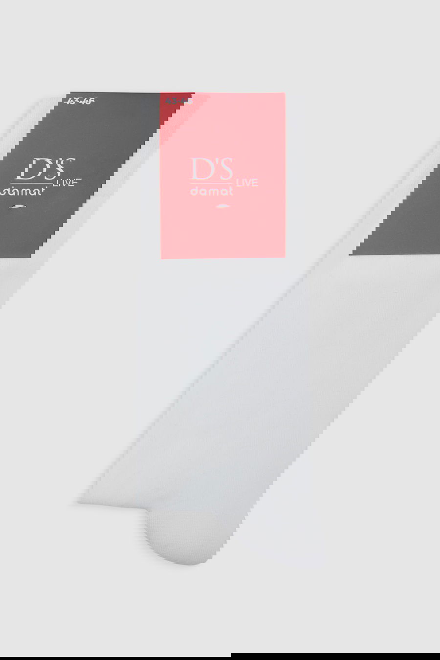 Ds Damat Beyaz Pamuklu Çorap - 8683578055478 | D'S Damat