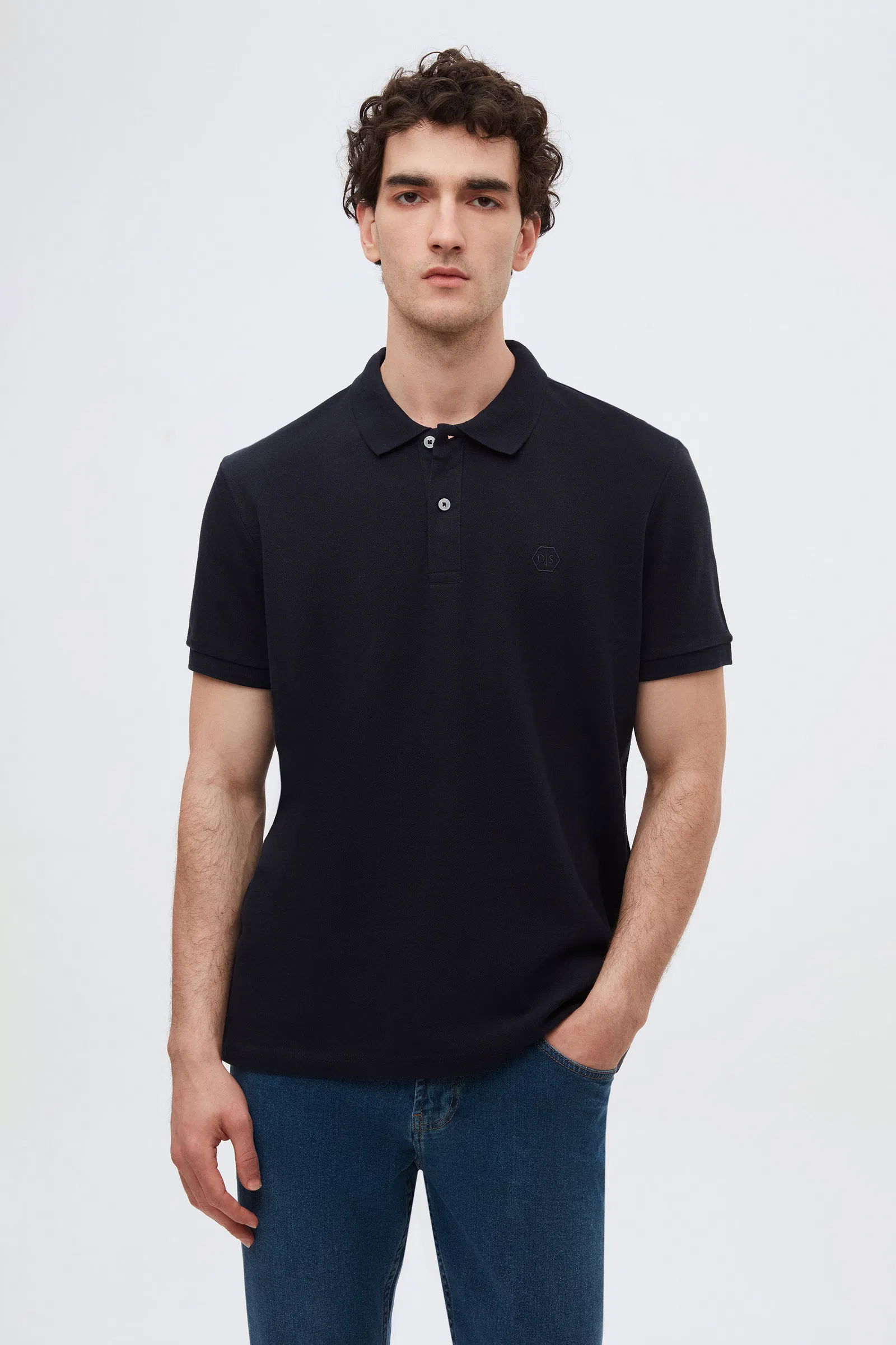 Ds Damat Regular Fit Laci/Kiremit/Yeşil Pike Dokulu %100 Pamuk Polo Yaka T-Shirt - 8683578061141 | D'S Damat